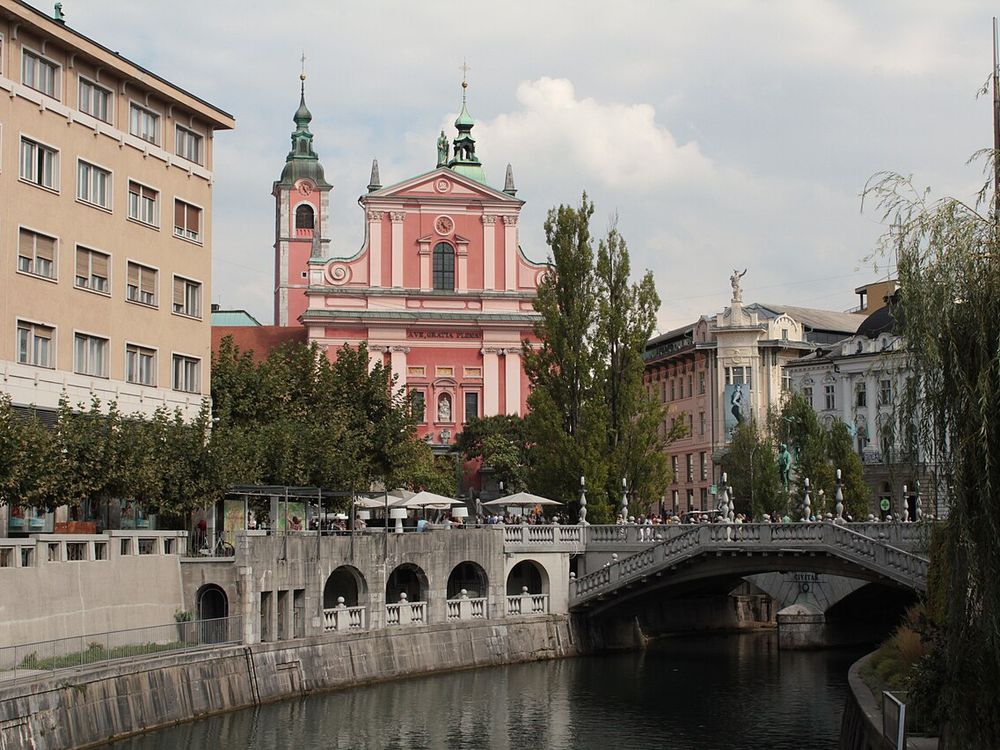 Il Triplo Ponte e piazza Prešeren, Lubiana