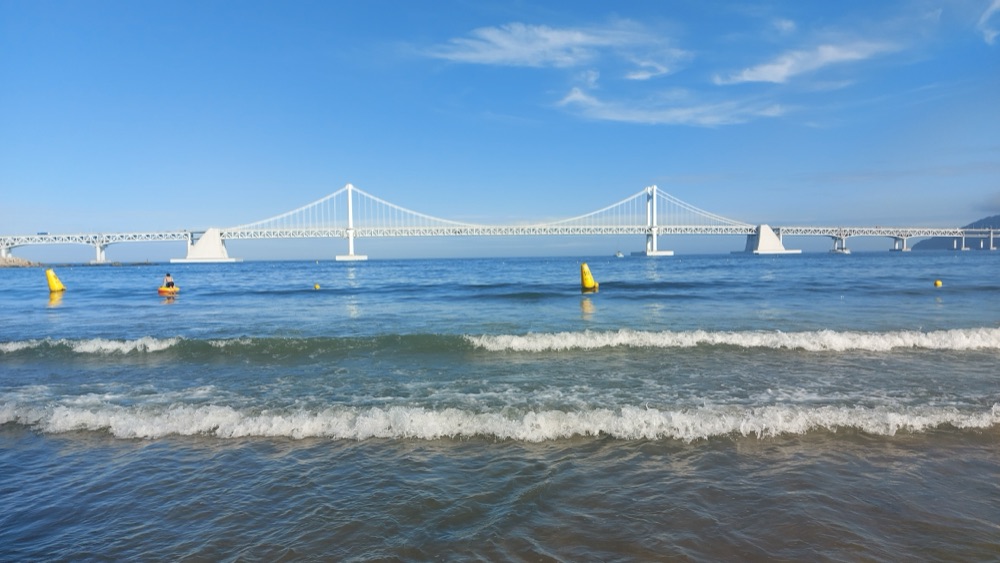 Gwangalli Beach and the Gwangan Bridge, Suyeong-gu