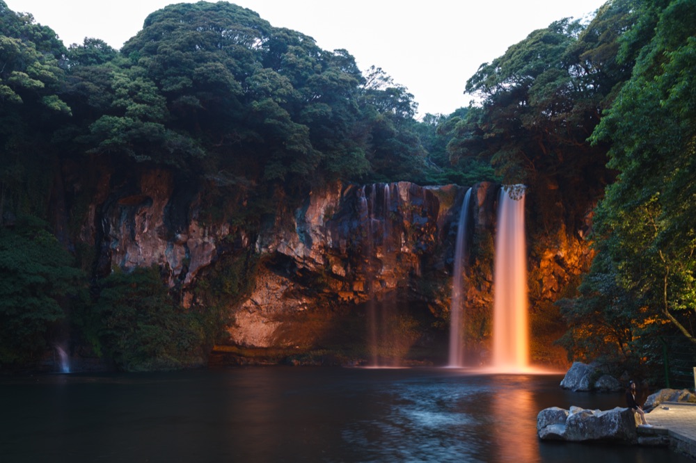 Cheonjiyeon Waterfall, Seogwipo, south coast