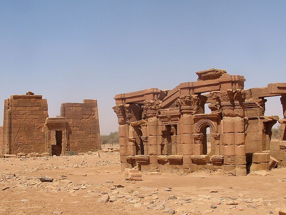 Il Tempio del Leone a Naqa, Deserto di Butana, a sud di Shendi