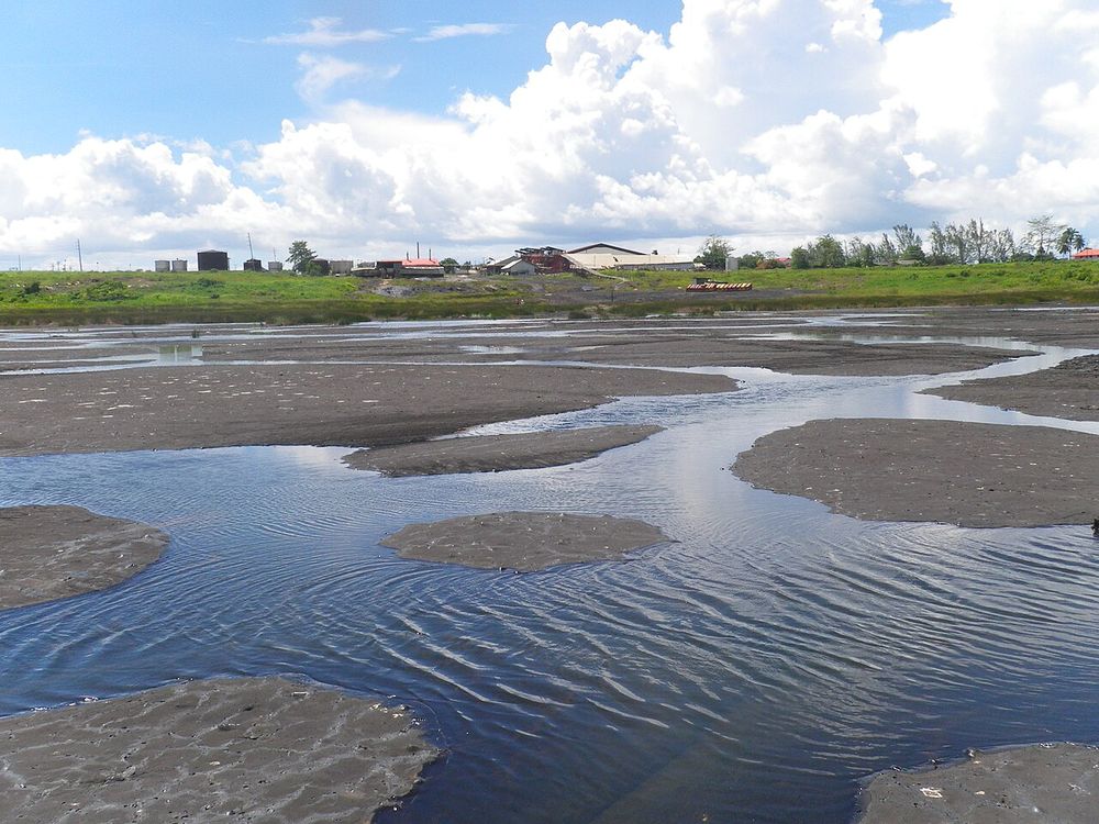 Il Pitch Lake, La Brea, sud-ovest di Trinidad