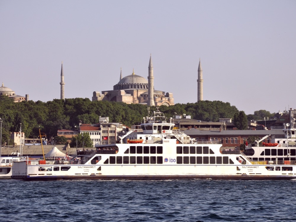 A ferry on the Bosphorus, Eminonu to Kadikoy