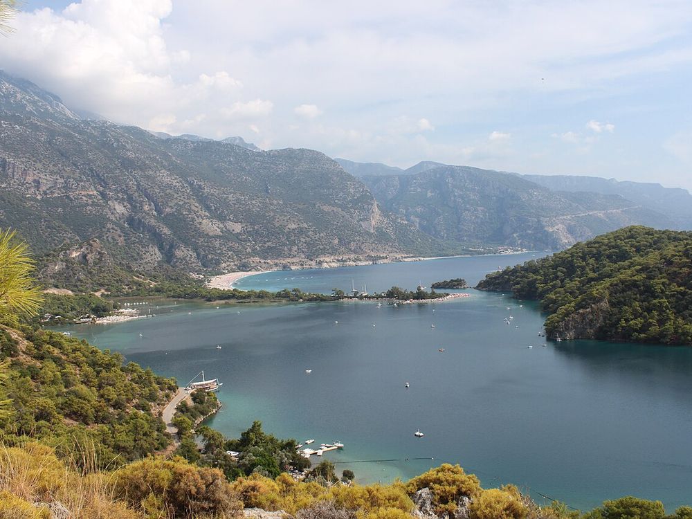 The lagoon and beach of Ölüdeniz near Fethiye