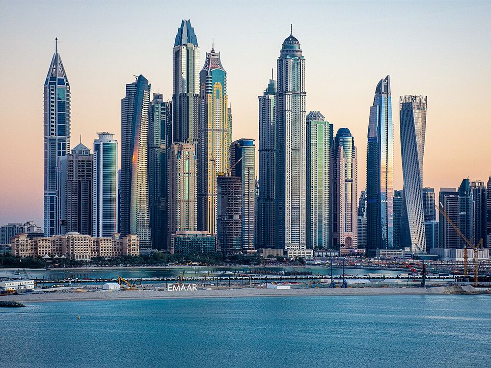 Dubai Marina and JBR beach, Dubai Marina