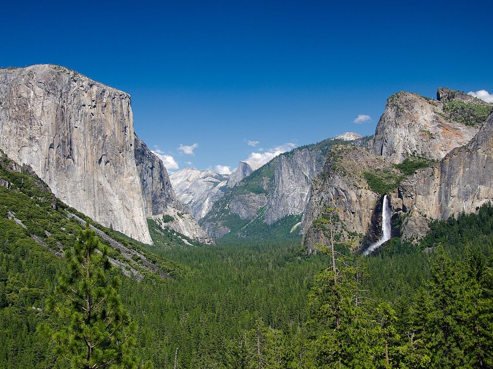 Yosemite Valley fra Tunnel View, Yosemite nationalpark, Californien