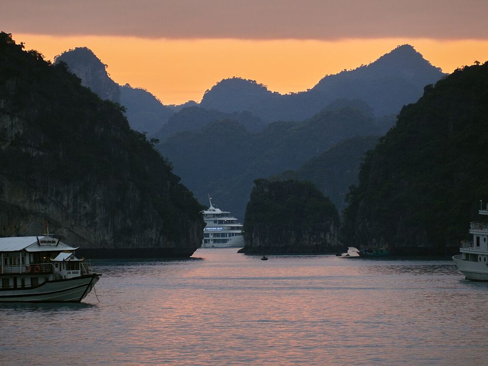 Ha Long Bay, Quang Ninh, about 2.5 hours away
