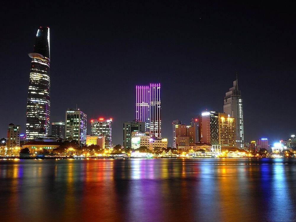 The Saigon riverfront, District 1